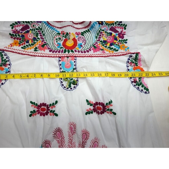 Handmade MuuMuu House Dress Hand Embroidered One size Leisure Lounging - Picture 8 of 10
